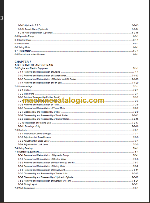 YANMAR VIO25-6L SERVICE MANUAL