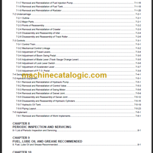 YANMAR SV20 SERVICE MANUAL