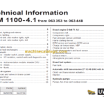 LIEBHERR LTM1100 4.1 TECHNICAL INFORMATION
