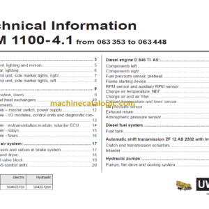 LIEBHERR LTM1100 4.1 TECHNICAL INFORMATION