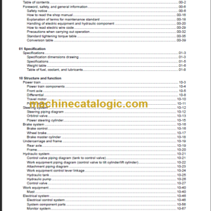 KOMATSU FB25-12 SHOP MANUAL