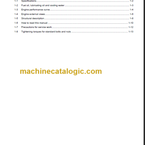 KOMATSU 4D94LE 4D98E SHOP MANUAL