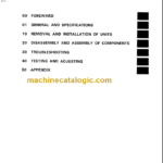 KOMATSU FD20(SH) FD25(SH) FD30(SH) SHOP MANUAL