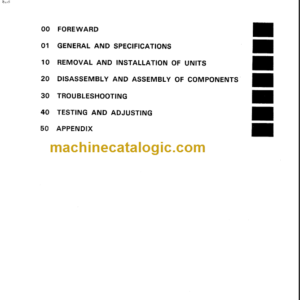 KOMATSU FD20(SH) FD25(SH) FD30(SH) SHOP MANUAL