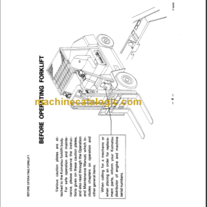 KOMATSU FG33S 35S 40S 45S OPERATION MANUAL