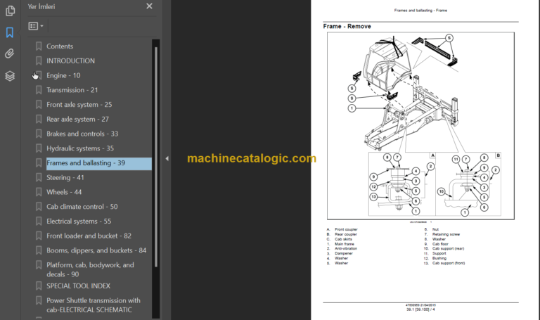 B95C-B95CTC-B95 CLR-B110C TIER4B SERVICE MANUAL 2015