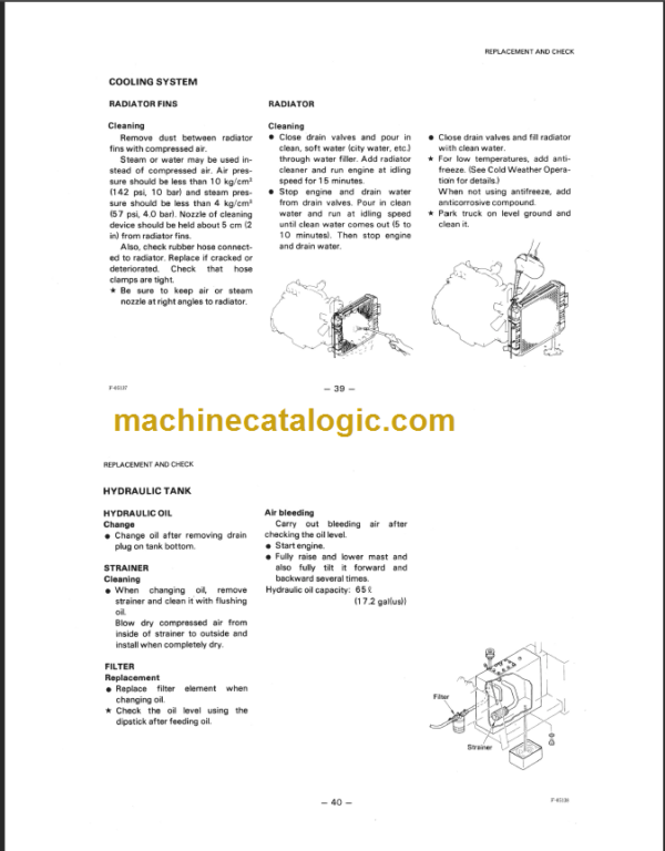 KOMATSU FD50 60 70-5 OPERATION MANUAL