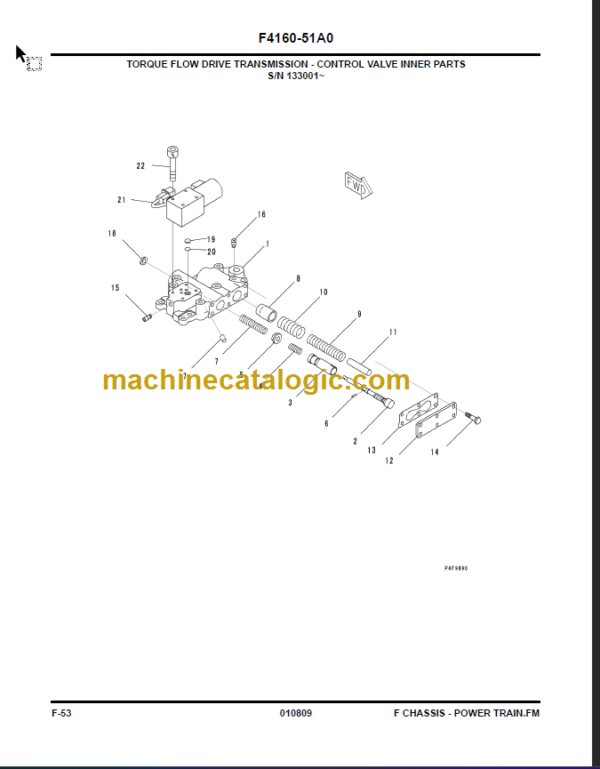 KOMATSU FG40ZTU-10 FG40-45-50ATU-10 PARTS MANUAL