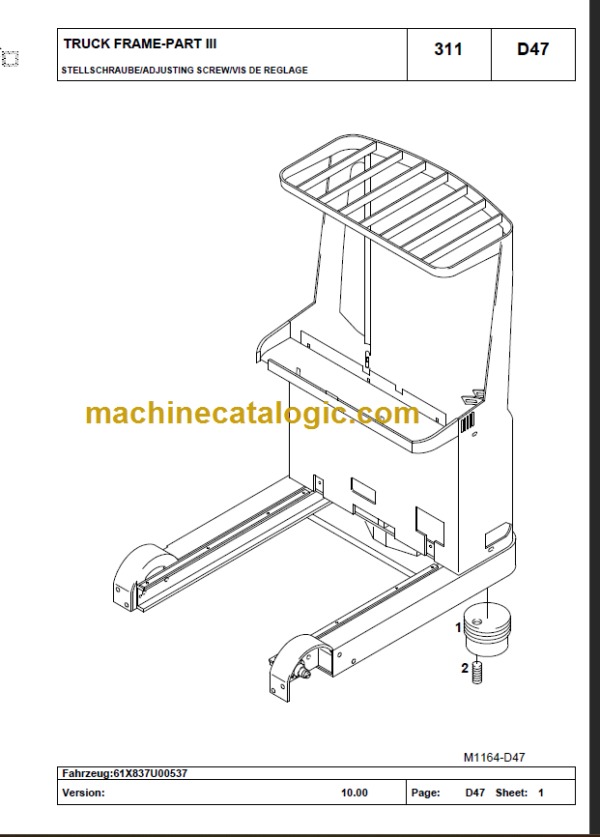 KOMATSU FB12-25RJ-2R SPARE PART LIST