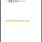 TAKEUCHI TB295W Hydraulic Excavator Parts Manual Engine