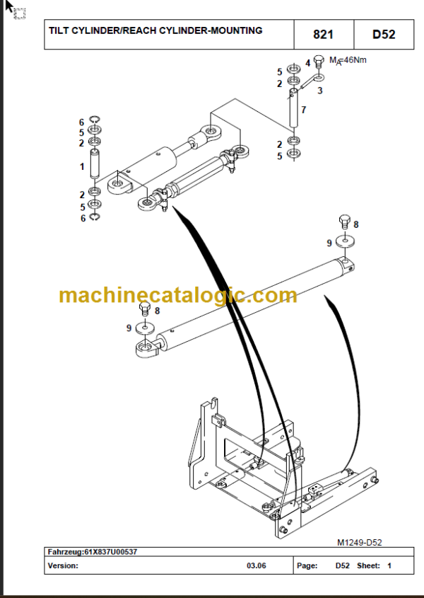 KOMATSU FB12-25RJ-2R SPARE PART LIST