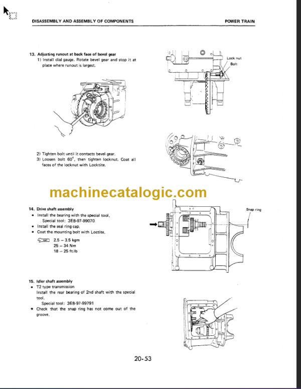 KOMATSU FD20(SH) FD25(SH) FD30(SH) SHOP MANUAL