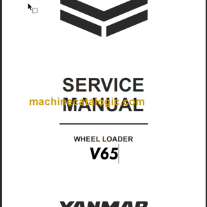 YANMAR V65-V65-1 SERVICE MANUAL