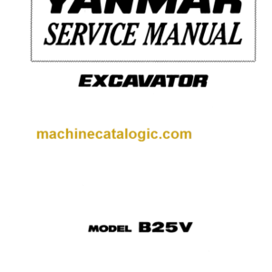 YANMAR B25 SERVICE MANUAL