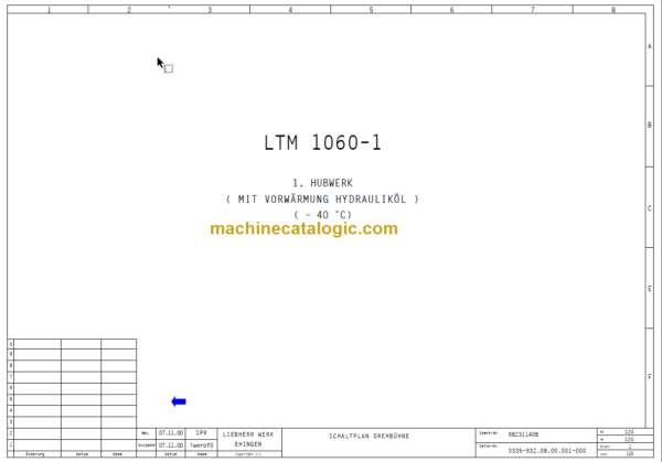 LIEBHERR LTM 1060-1 HUBWERK