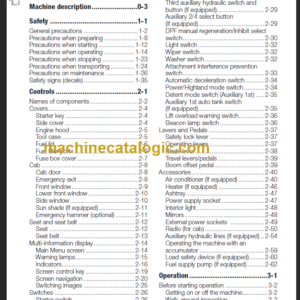 TAKEUCHI TB280FR Hydraulic Excavator Operator’s Manual