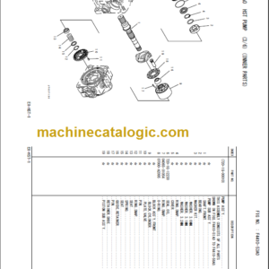 KOMATSU FH100-1 120-1 135-1 160-1 PARTS BOOK