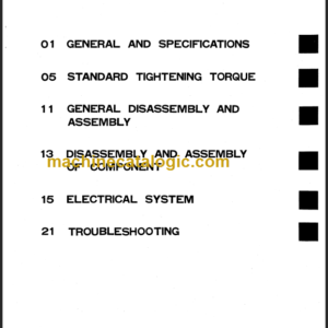 KOMATSU FB10 14 15 18-4 SHOP MANUAL