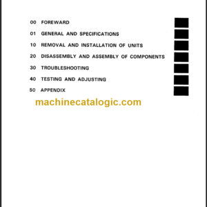 KOMATSU FG20(SH) FG25(SH) FG30(SH) SHOP MANUAL