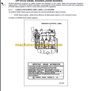 KOMATSU FG15 18 20 25 30 OPERATION MANUAL