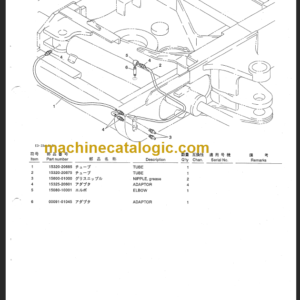 TAKEUCHI TB035 Compact Excavator Parts Manual