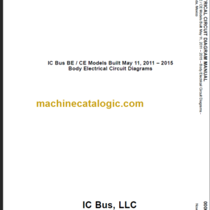 NAVISTAR IC BUS BE-CE BODY CIRCUIT DIAGRAMS