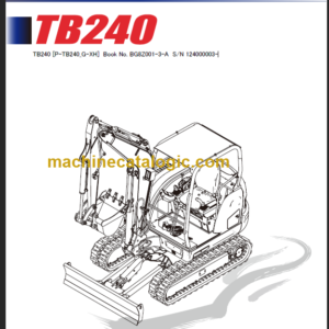 TAKEUCHI TB240 Mini Excavator Parts Manual