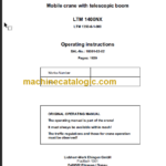 LIEBHERR LTM1400 NX OPERATING INSTRUCTIONS