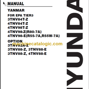 YANMAR 3TNV84T-Z ELECTRONIC CONTROL MANUAL