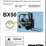 KOMATSU BX50 SERVICE MANUAL