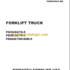KOMATSU FG50 60 70-5 OPERATION MANUAL