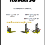 KOMATSU MWP14(W)-1R MWS20(W)-1R WORKSHOP MANUAL