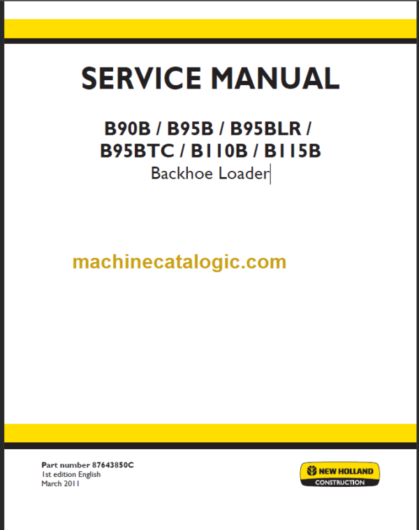 B90B-B95B-B95BLR SERVICE MANUAL 2011