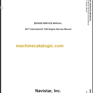 NAVISTAR A26 ENGINE SERVICE MANUAL