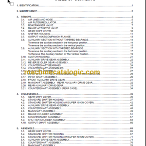 NAVISTAR 10 SPEED TRANSMISSION SERVICE MANUAL