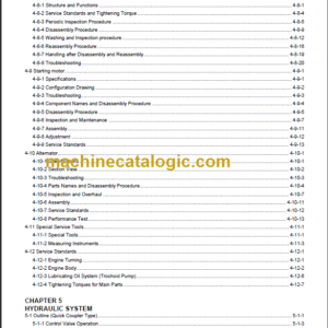 YANMAR SV100 SERVICE MANUAL