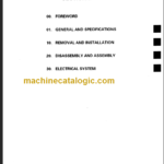 KOMATSU FB30EX-5 SHOP MANUAL
