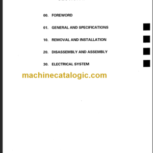 KOMATSU FB30EX-5 SHOP MANUAL