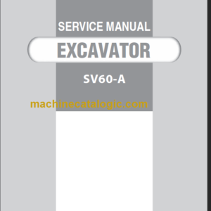 YANMAR SV60-A SERVICE MANUAL