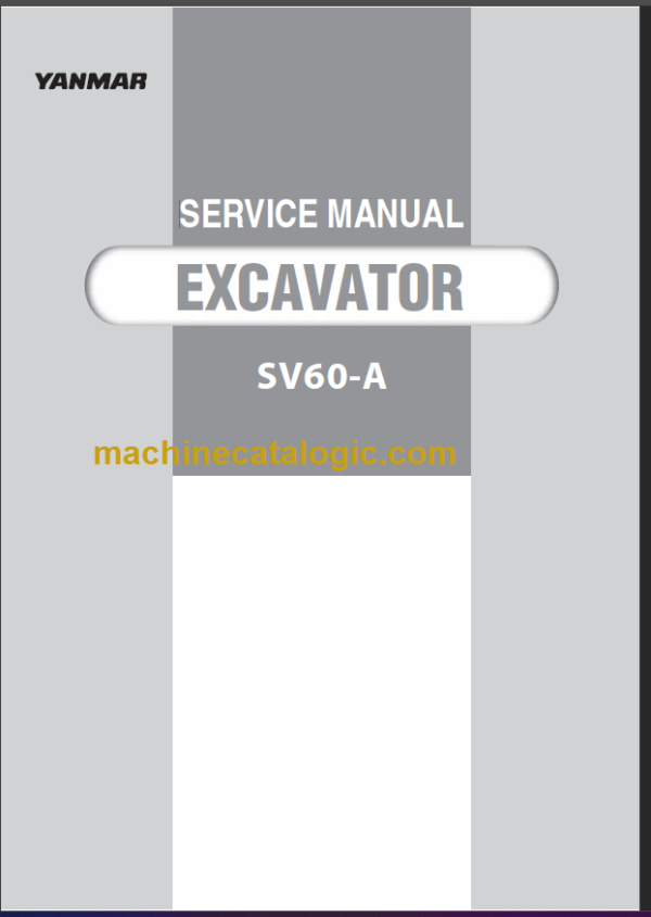 YANMAR SV60-A SERVICE MANUAL