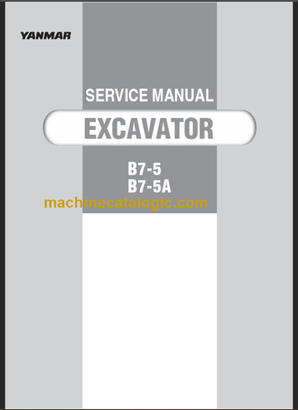 YANMAR B7-5-B7-5A SERVICE MANUAL