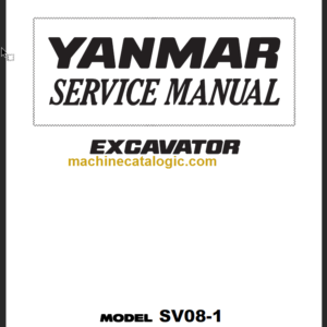 YANMAR SV08-1 SERVICE MANUAL