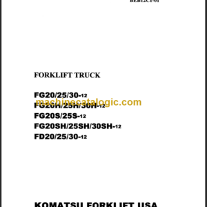 FD20 25 30-12 SHOP MANUAL