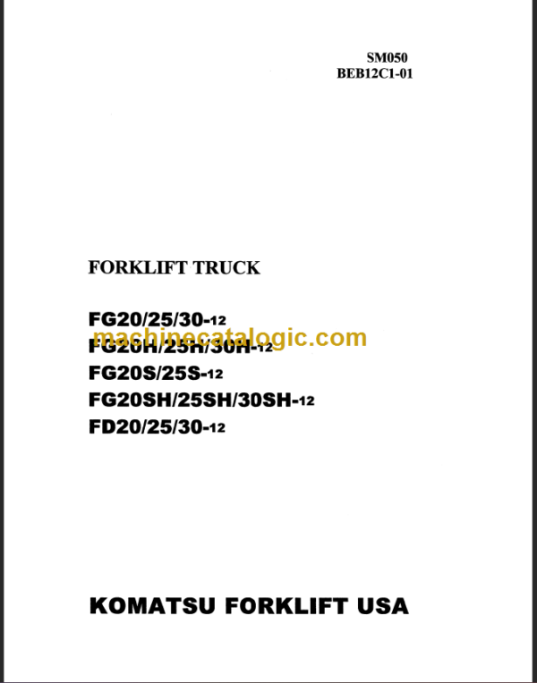 FD20 25 30-12 SHOP MANUAL