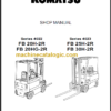 KOMATSU FB20H-2R FB20HG-2R SHOP MANUAL