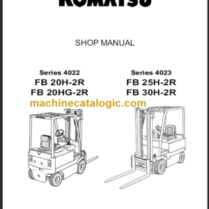 KOMATSU FB20H-2R FB20HG-2R SHOP MANUAL