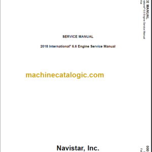 NAVISTAR 6.6 ENGINE SERVICE MANUAL