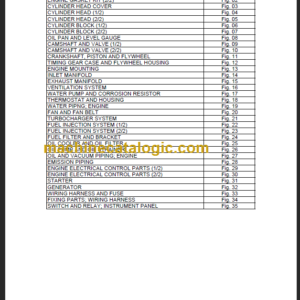 TAKEUCHI TB1160W Hydraulic Excavator Parts Manual EngineAC