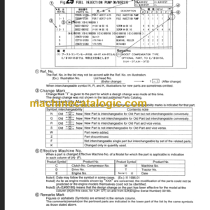 TAKEUCHI TB290 Hydraulic Excavator Parts Manual Engine