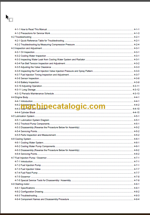 YANMAR B7-5-B7-5A SERVICE MANUAL